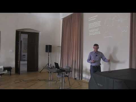 Petr Špecián lecturing at the Broumov summer school